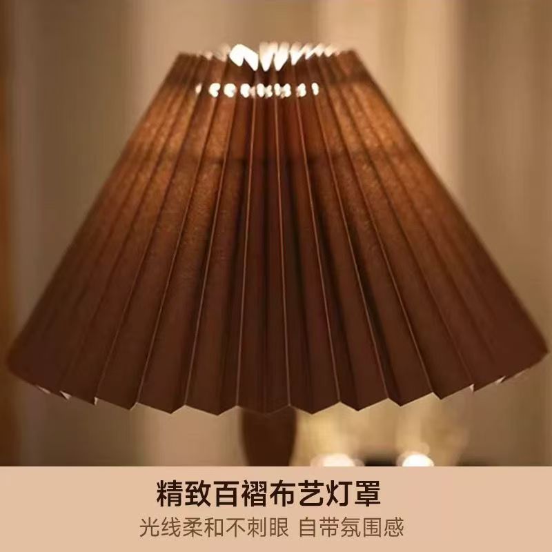 北美黑胡桃木落地灯中古客厅沙发法式高级复古卧室书房氛围实木灯