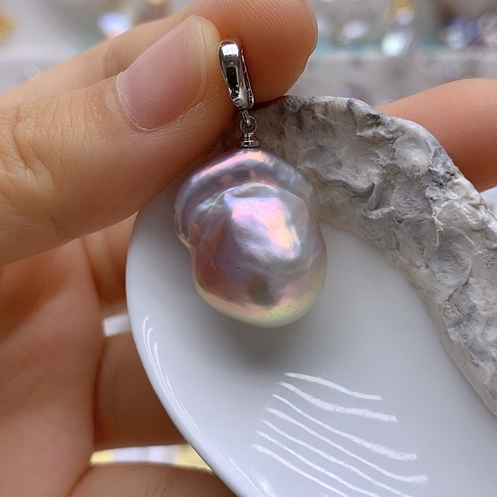 淡水珍珠未镶嵌吊坠(不含链)