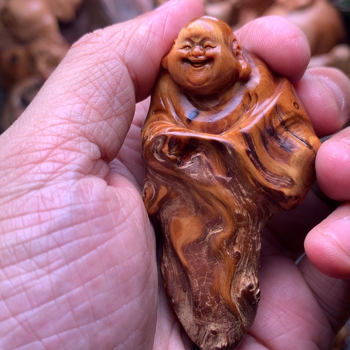 柏木（崖柏）崖柏陈化料手把件