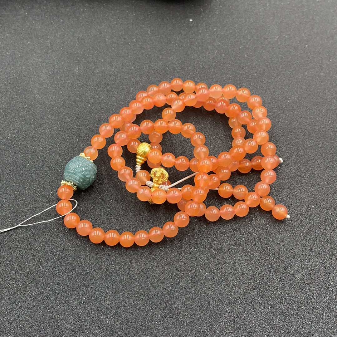 BY0115FLSF156 南红多圈手串