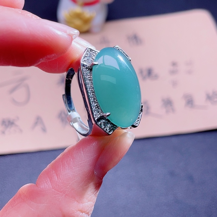 翡翠吊坠(不含链)银S925镶嵌