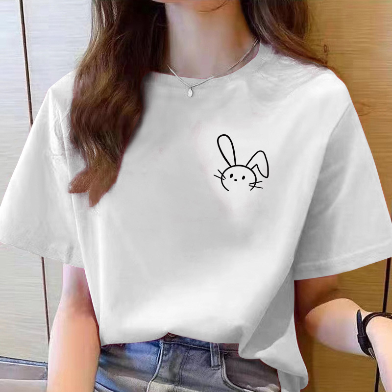 【6-1】2025纯棉男女同款纯棉T恤短袖t恤男女夏季ins潮牌潮