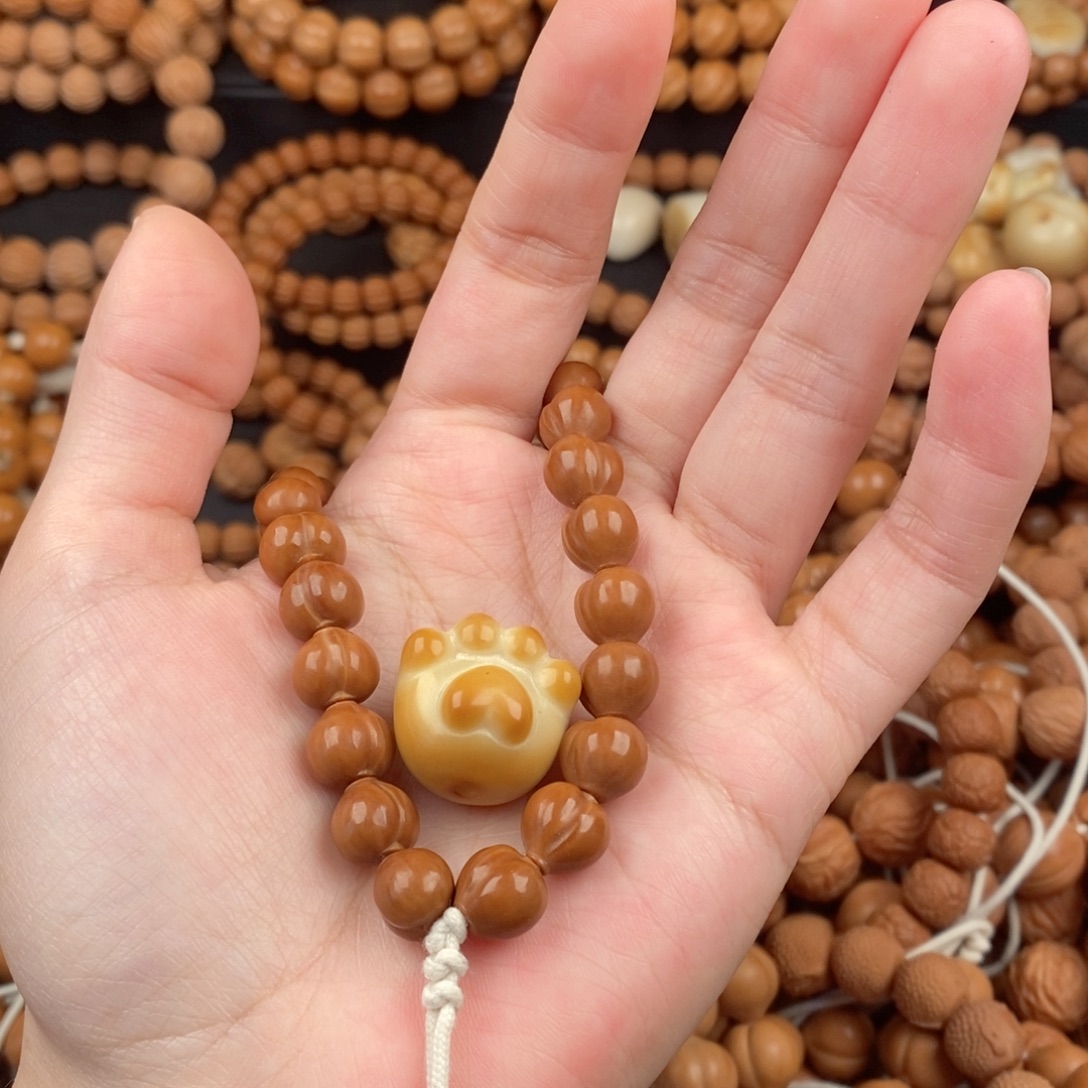 今****手串猴头核桃爱心屁桃➕配饰象牙果