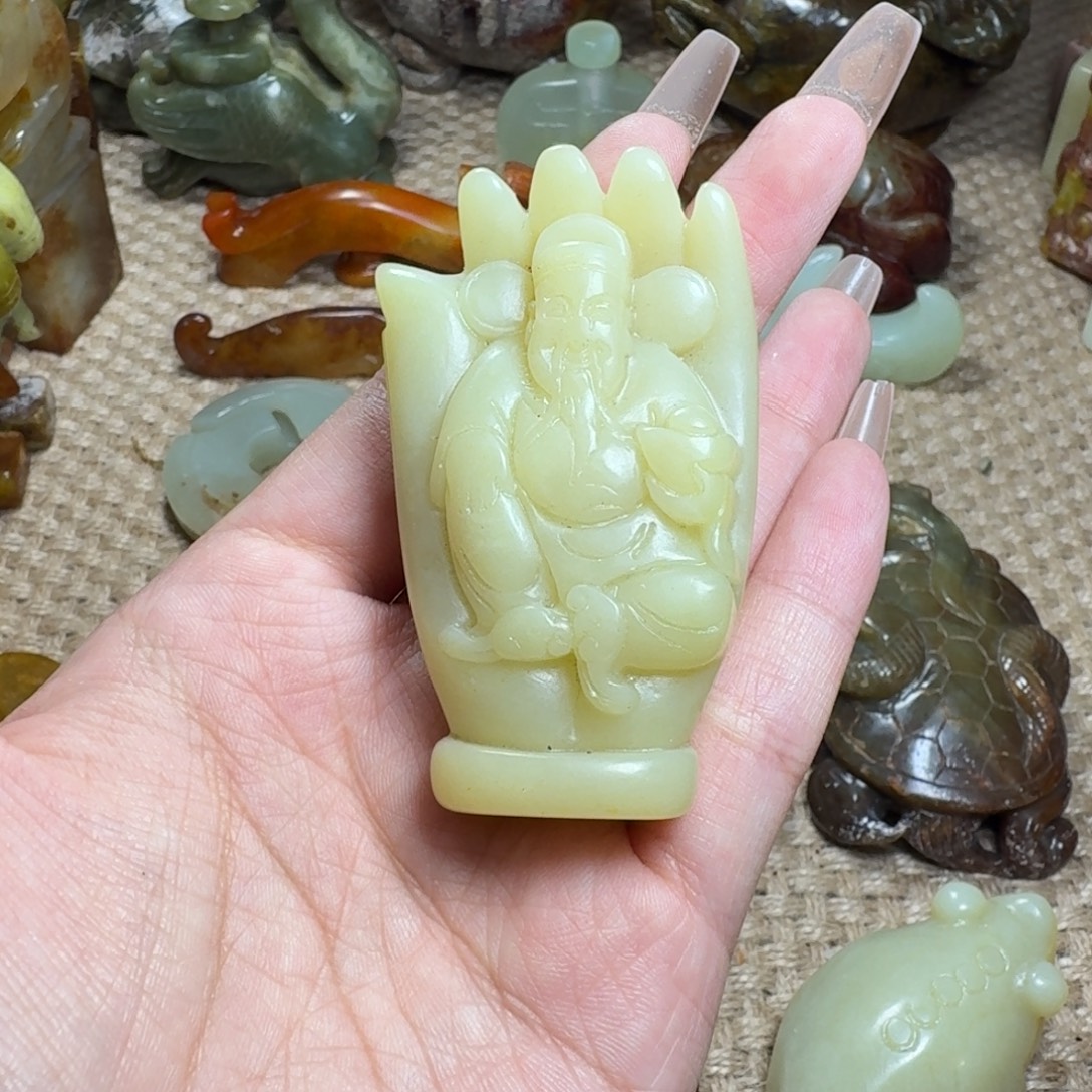 白玉菩提吊坠挂件