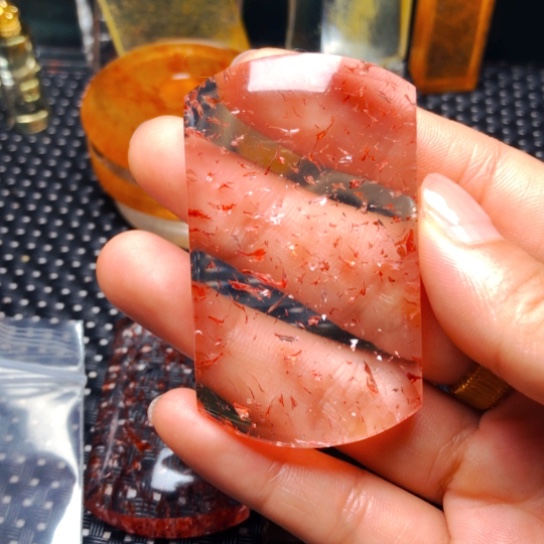 苹***果未镶嵌颈饰水晶吊坠