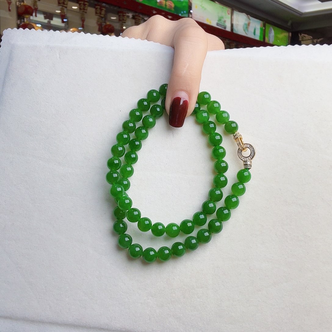 和田玉（碧玉）颈饰未镶嵌?***?