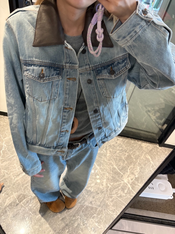 秋,春,冬翻领染色女长袖短外套秋冬复古muji风新中式
