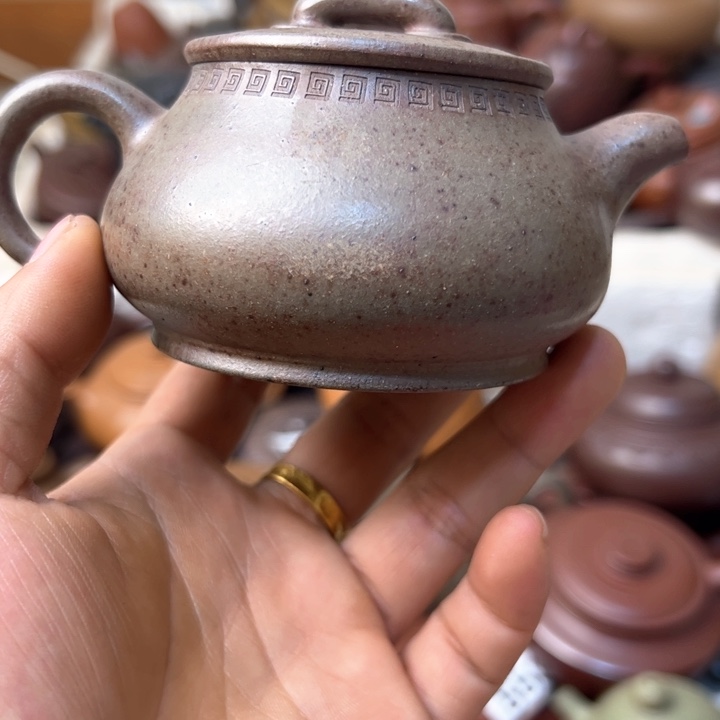 紫砂茶壶紫砂壶内盖划痕壶身花泥