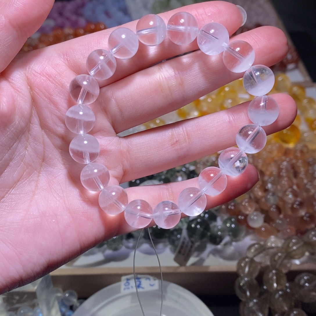 水晶手链未镶嵌白幽灵
