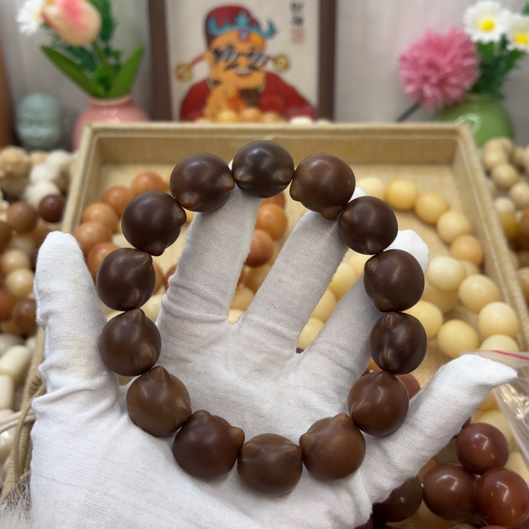 菩提根/象牙果吊坠18干磨瑕疵落地果糖油猫头118