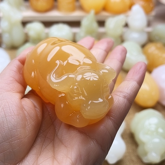 ❀***丶玉天然玉石手把件