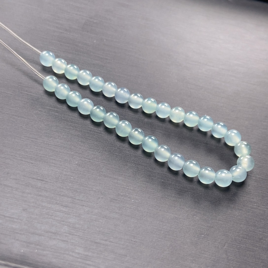 翡翠手链未镶嵌多样性发货37颗卡5