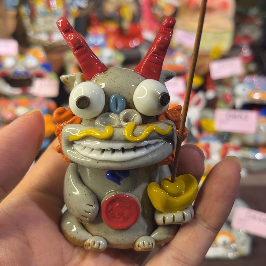 泥塑纯手工茶宠摆件