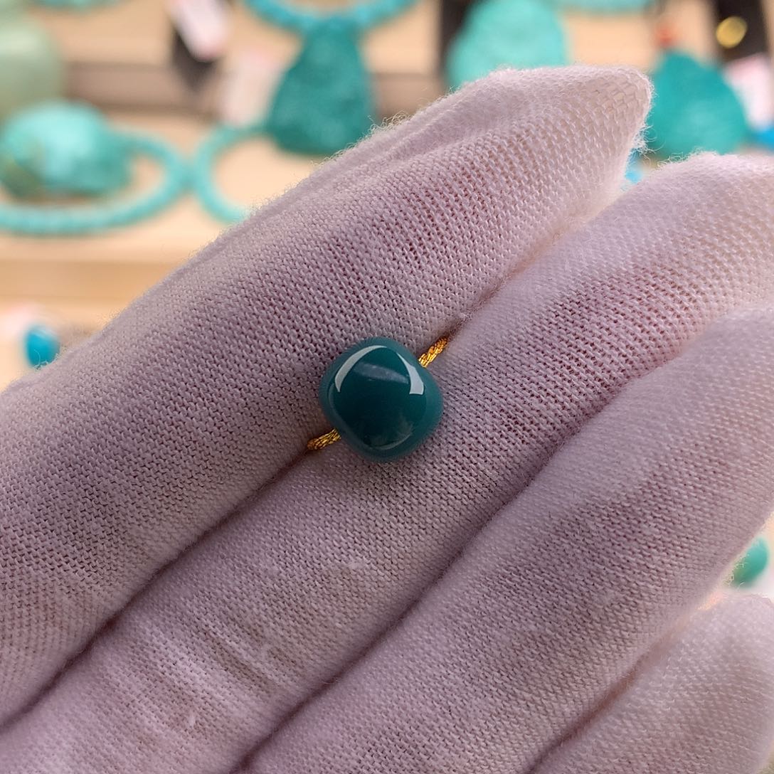 绿松石珠宝奇石未镶嵌8.6-7.7