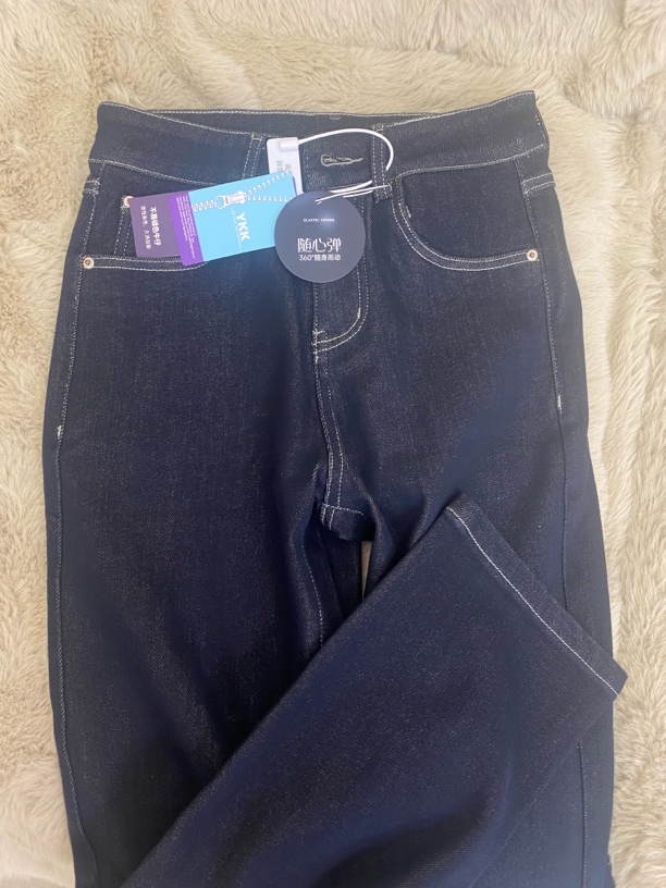 【糖糖衣橱】高品质加绒牛仔裤女小脚显瘦刺绣烟管裤