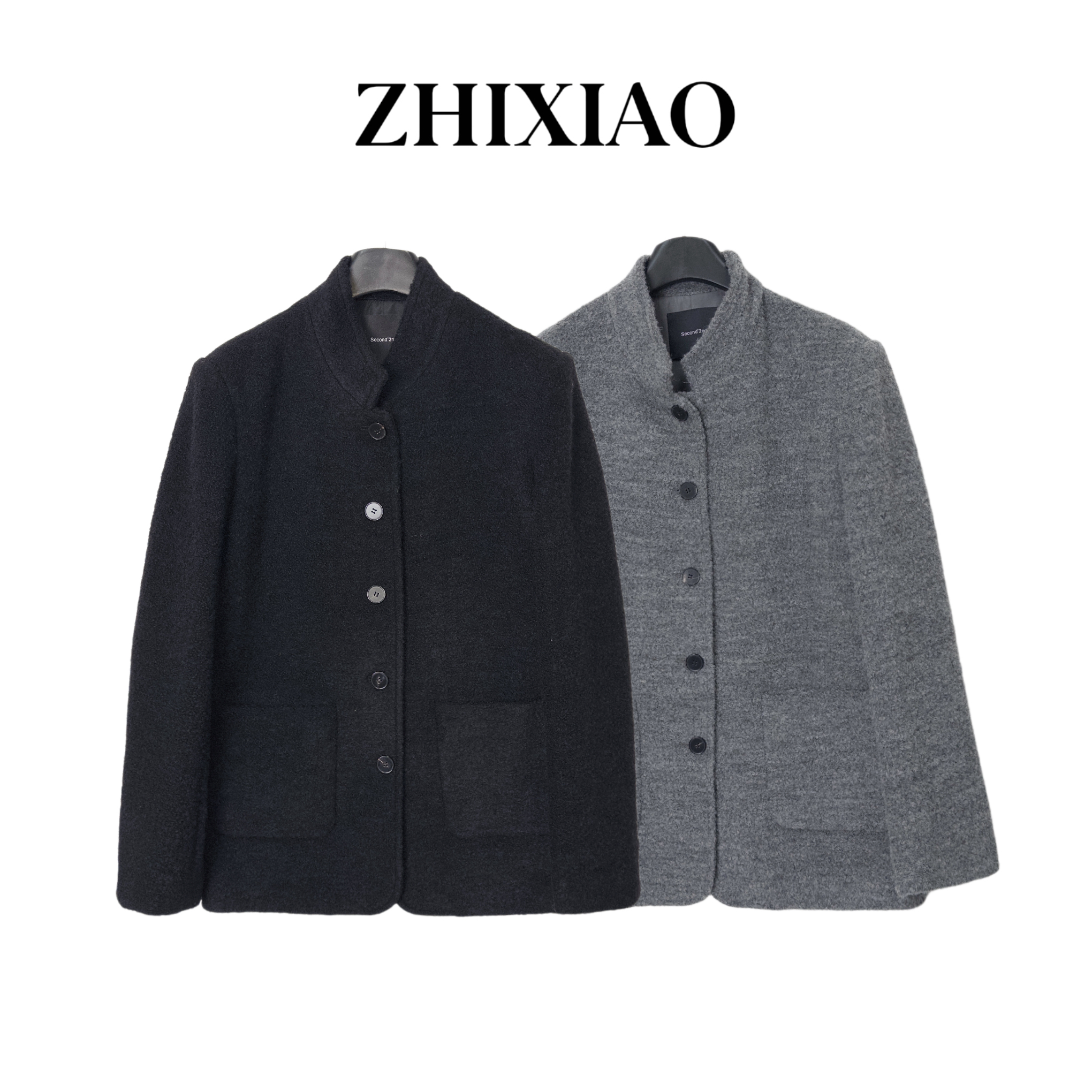 【ZHIXIAO】秋冬新款：羊毛长袖外套247002