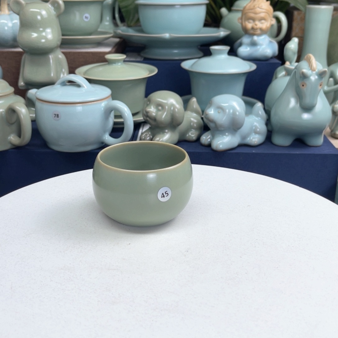 仿古微瑕杯子全手