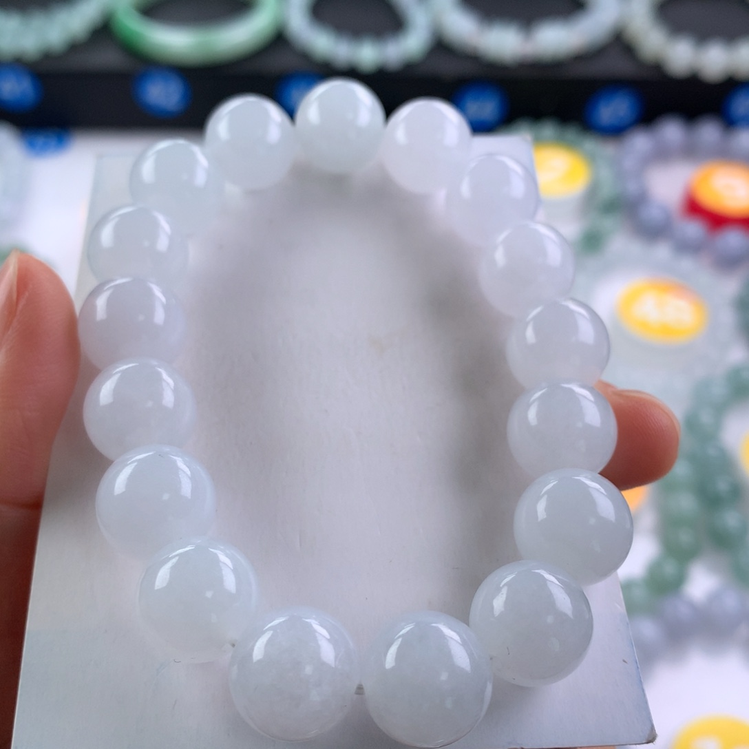 翡翠未镶嵌手链卡12.3