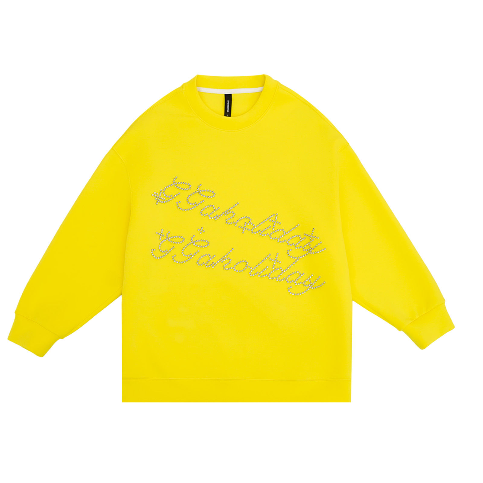 设计师原创时尚休闲百搭宽松简约潮流洋气纯色长袖卫衣-161085