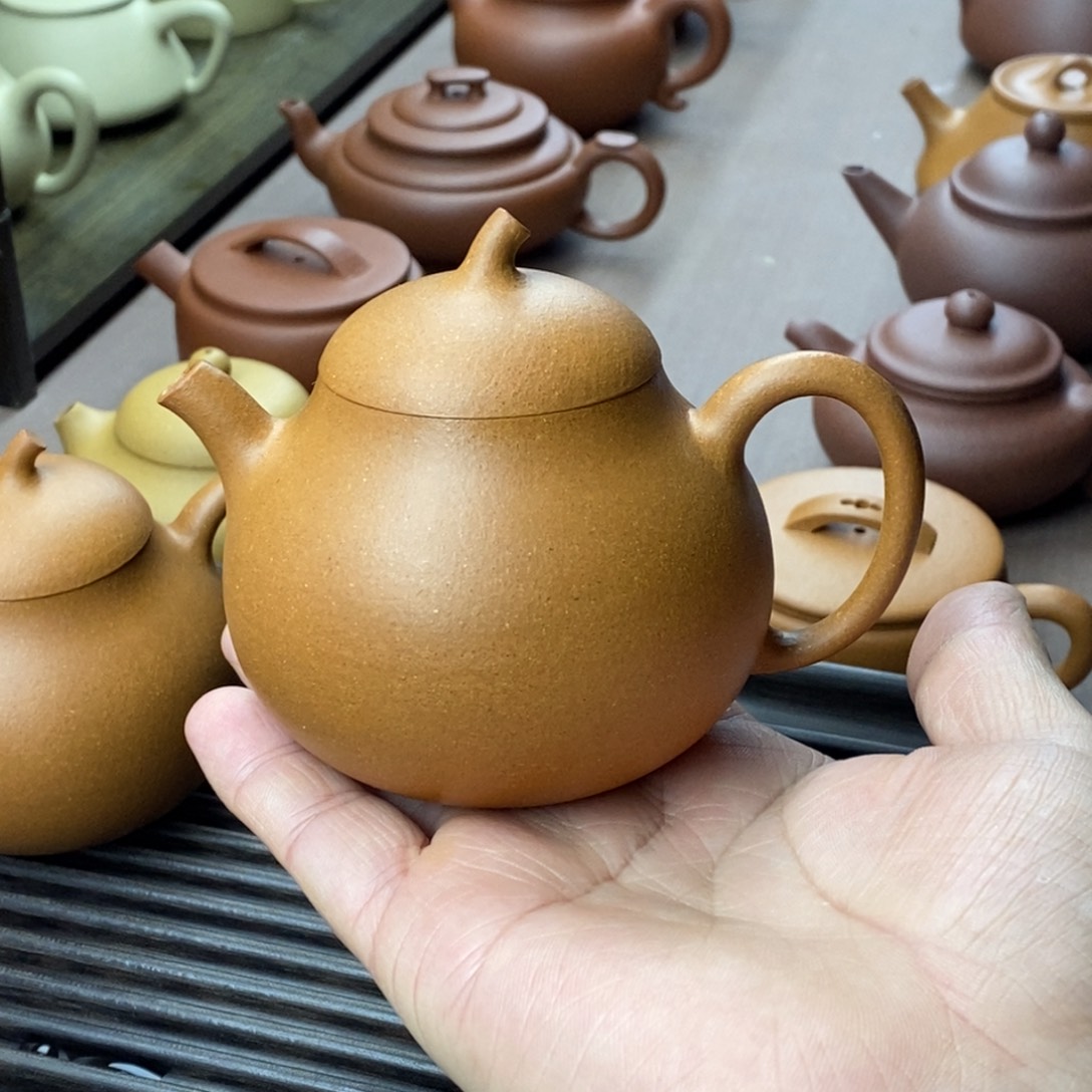 一***人茶壶紫砂紫砂茄瓜