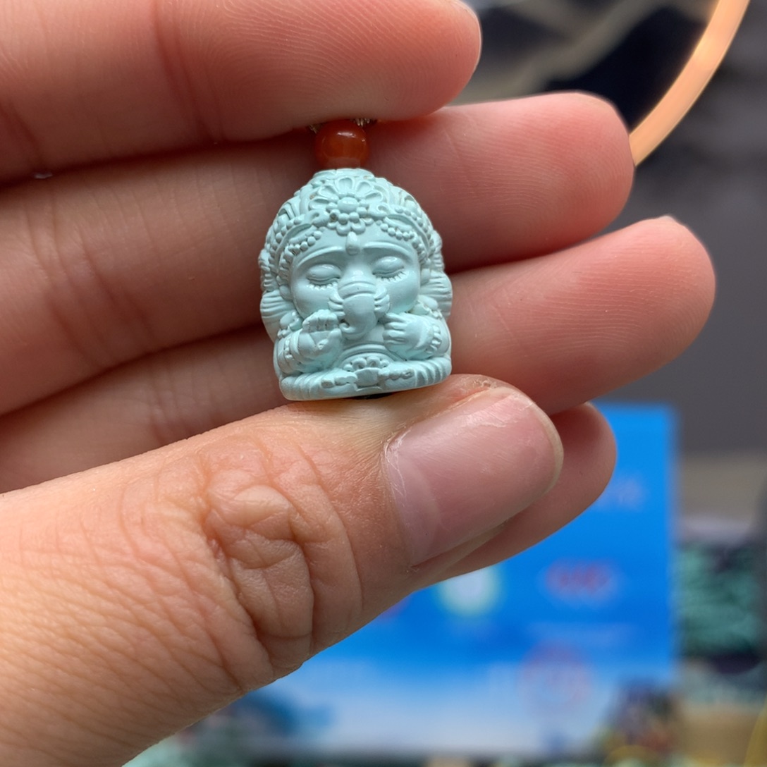 绿松石挂件未镶嵌