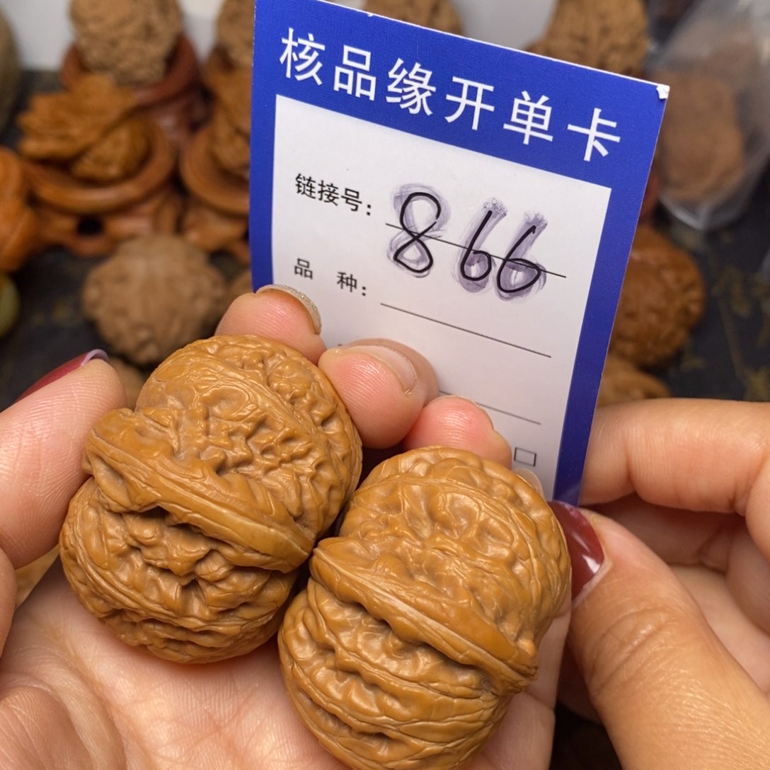 文玩核桃把件元宝41。  866