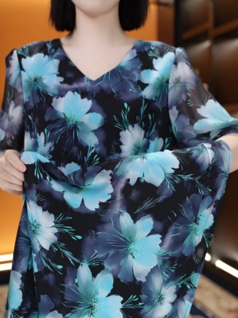 夏季新款时尚百搭洋气宽松连衣裙11707