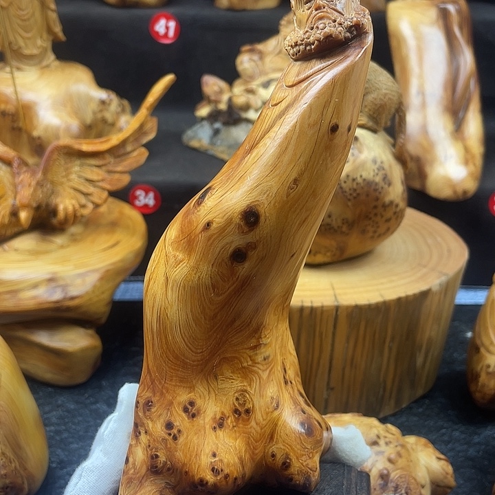 柏木（崖柏）达摩手把件