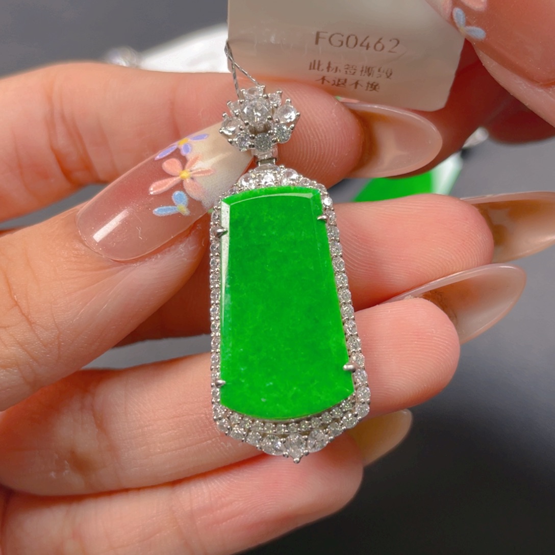 【闪购商品】颈饰银S925镶嵌翡翠翡翠