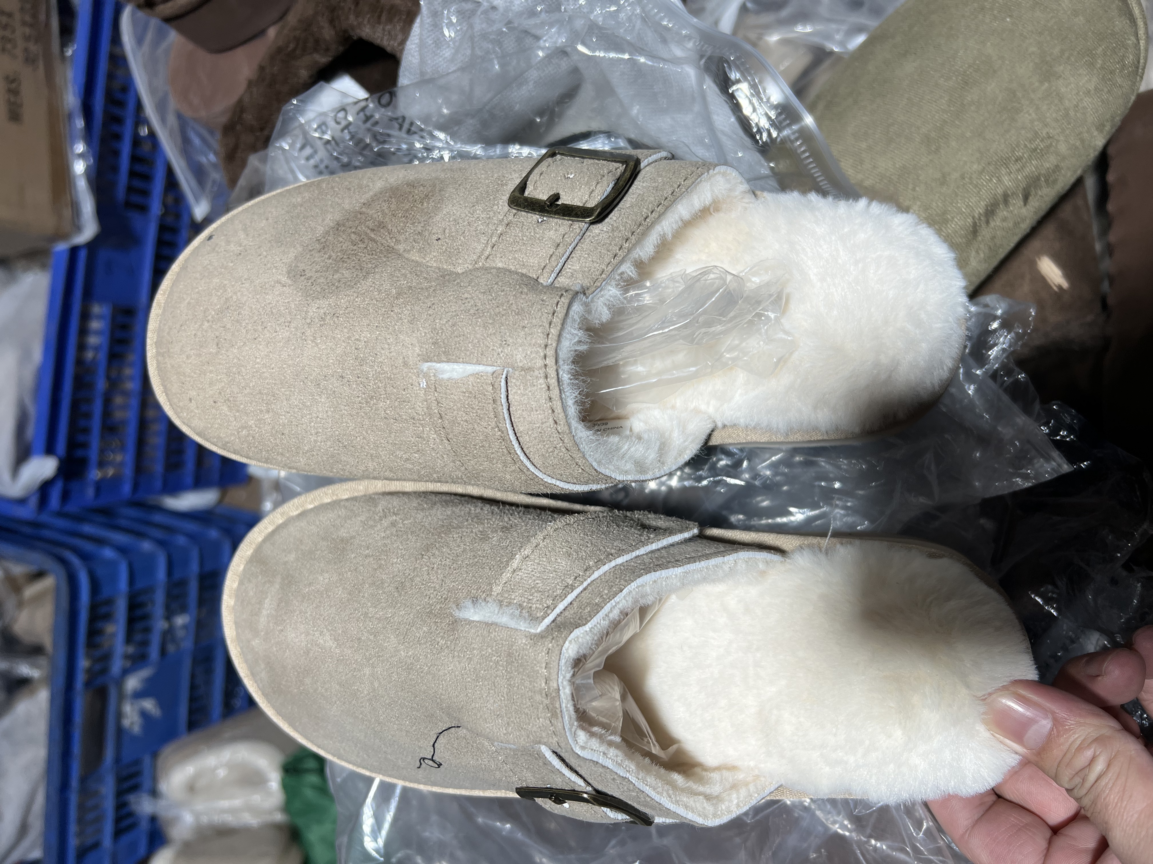 （瑕疵，款式混发，尺码混发）#棉拖鞋拖鞋库存尾货（三楼）