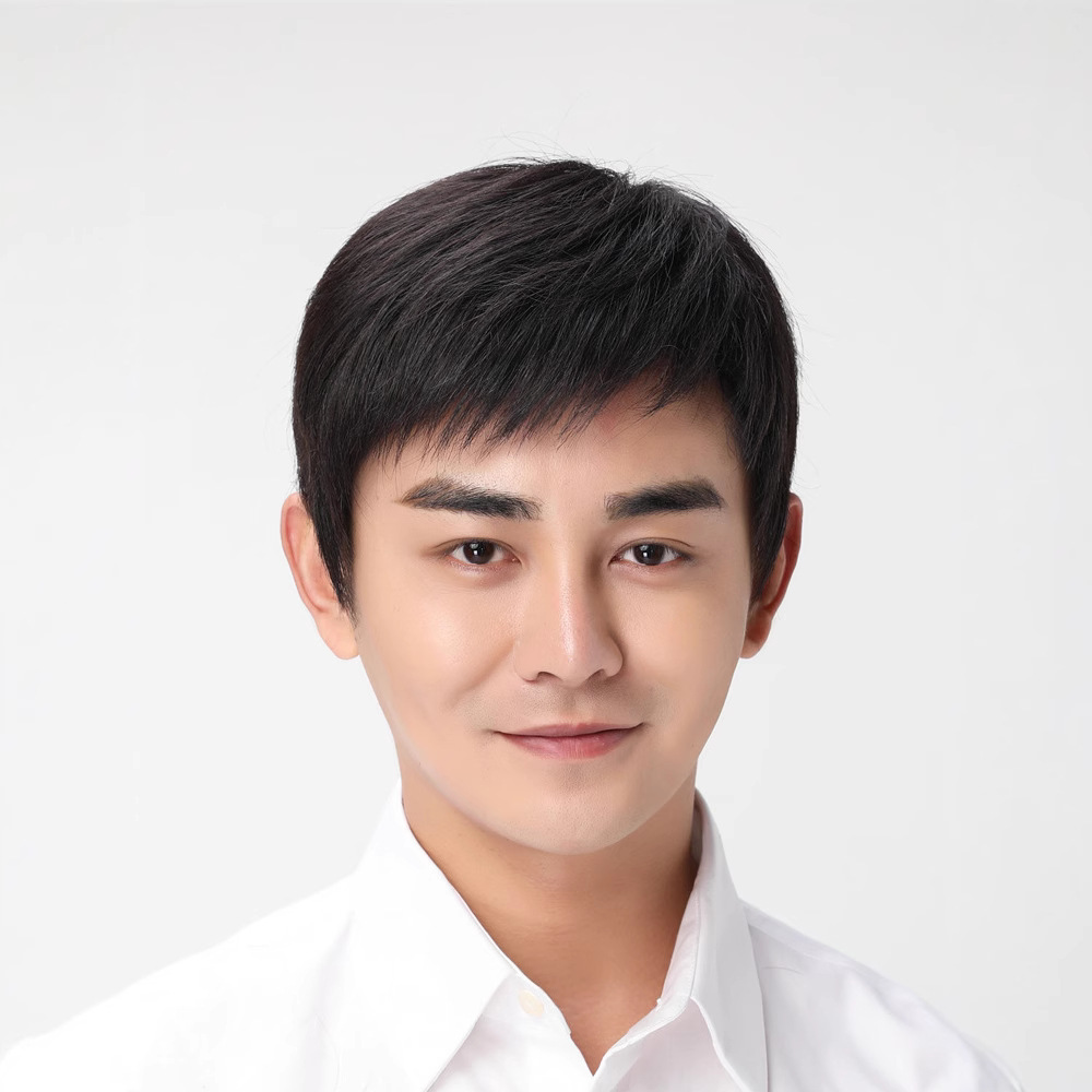 假发男夏短发真发真人发丝全头套式韩版帅气隐形无痕自然男士假发