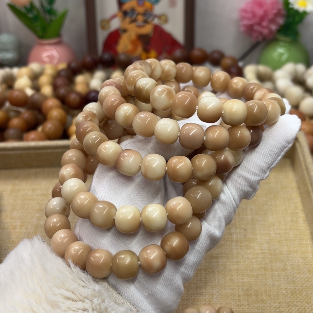 菩提根/象牙果吊坠3水磨粉花皮桶福利一锅560