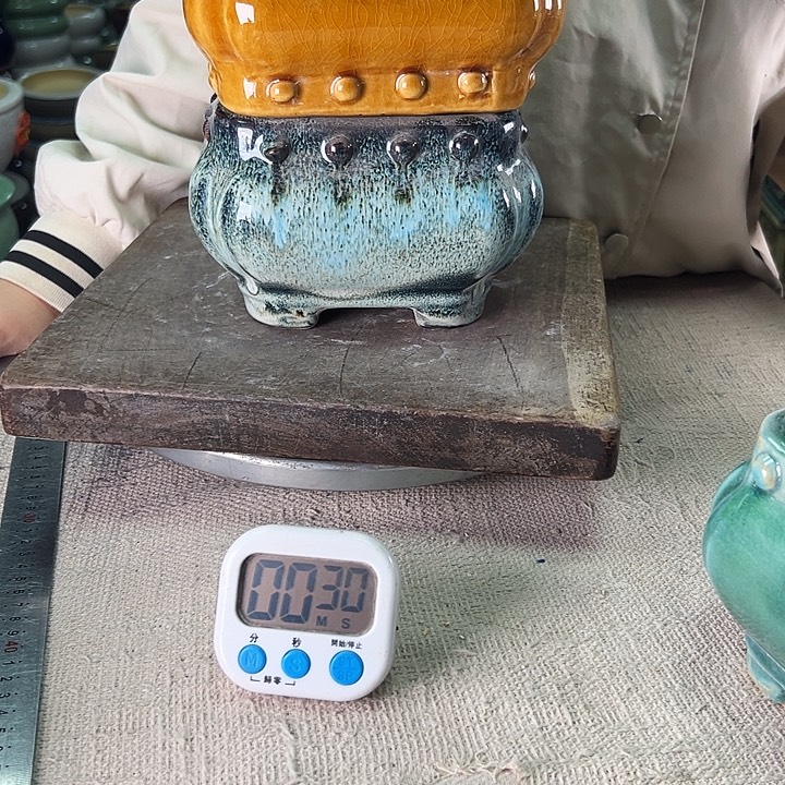 执***悟泳坤堂石湾花盆陶瓷