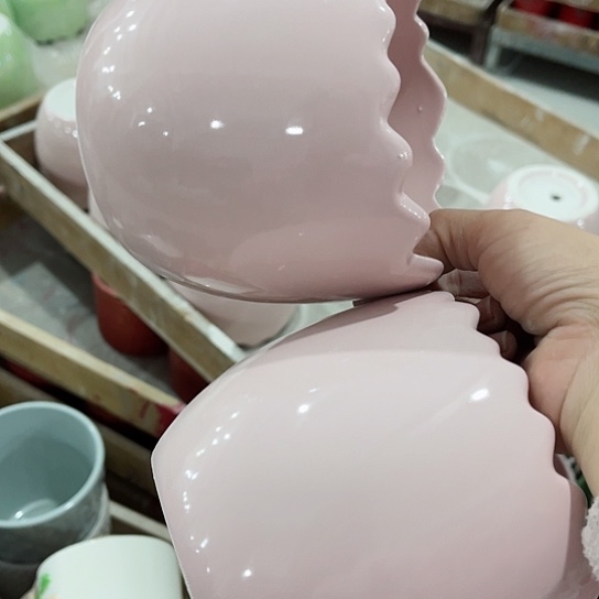 多肉绿植陶瓷花盆9.9包邮，有孔