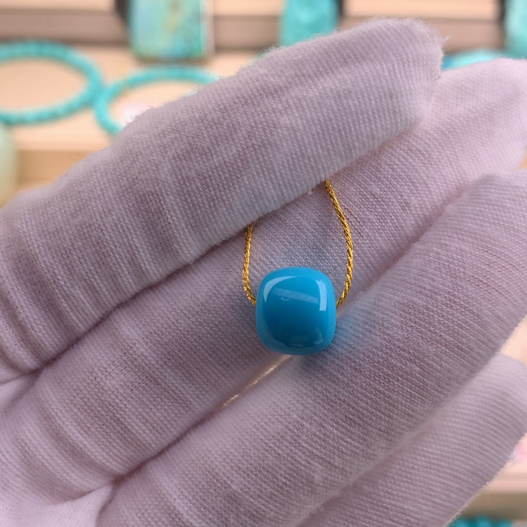 绿松石珠宝奇石未镶嵌9.8×9