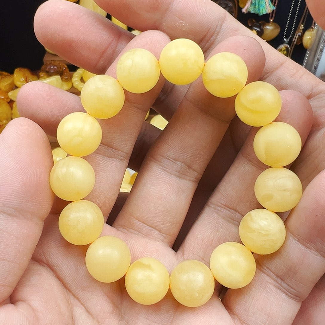 蜜蜡未镶嵌珠宝奇石磨砂面单圈14mm，23.5克