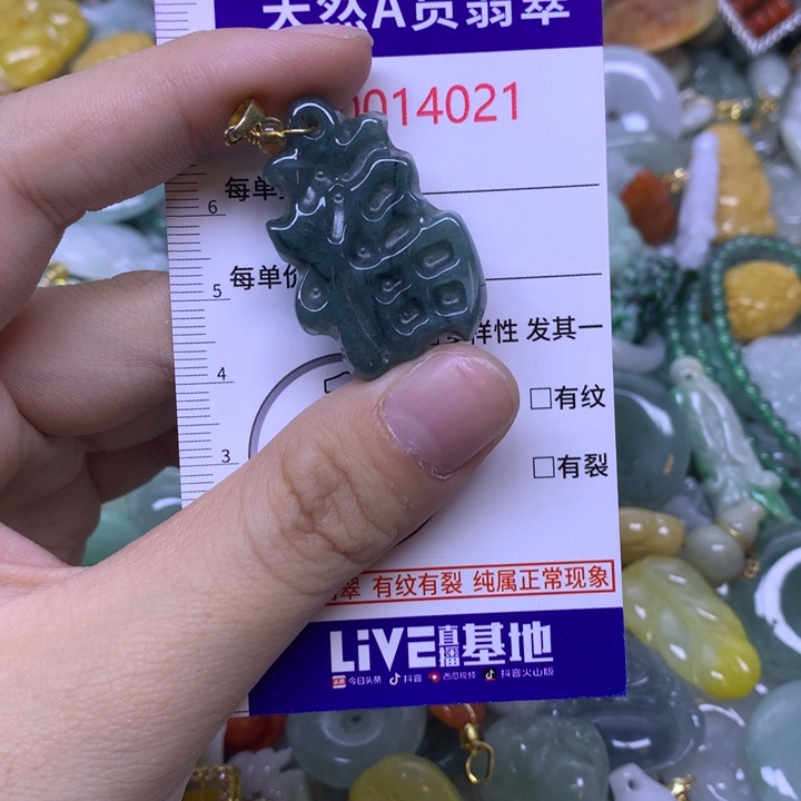 翡翠未镶嵌吊坠(不含链)