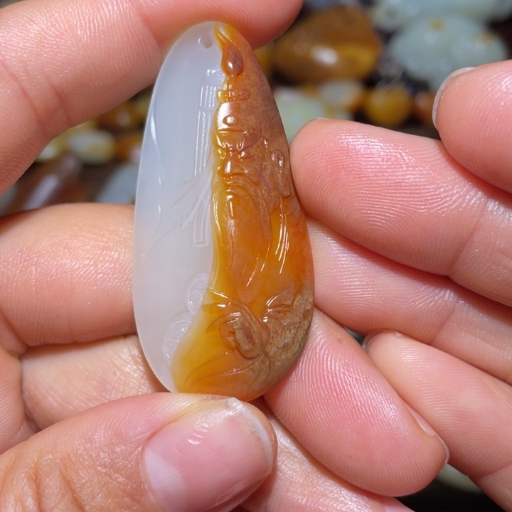 和田玉颈饰未镶嵌用***6