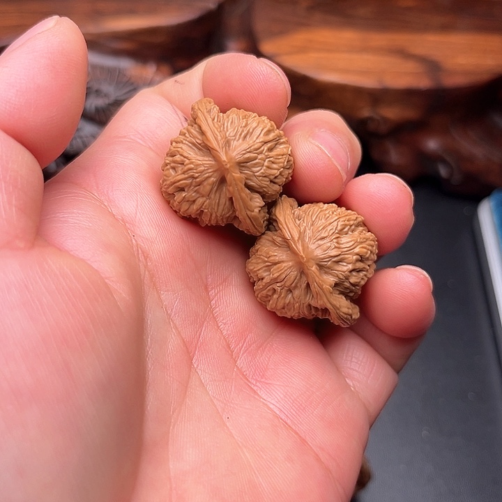 桃核把件核桃四座楼29