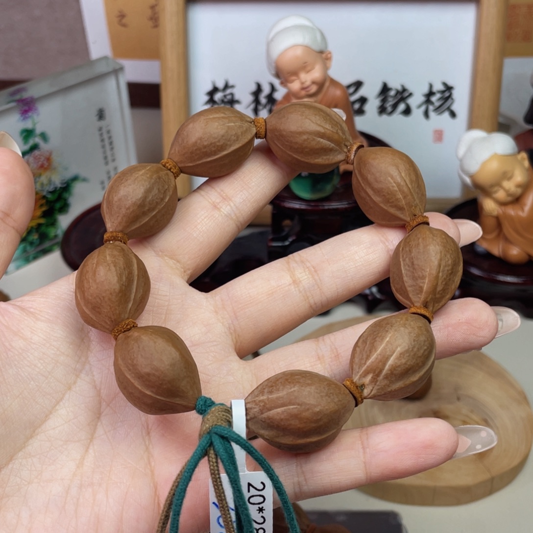 球***墩橄榄核手串/手链2028.5梅林铁核