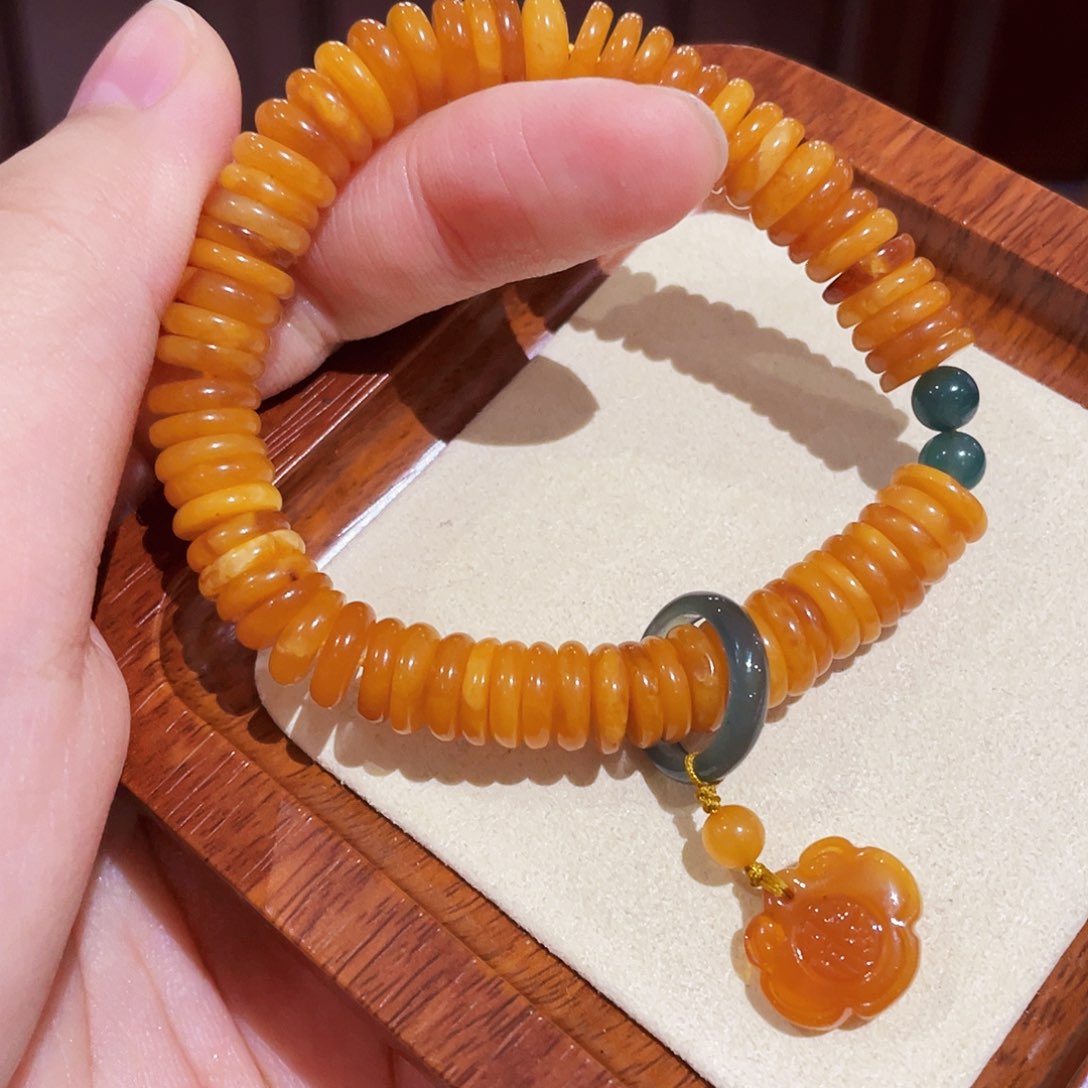 蜜蜡手链未镶嵌手串