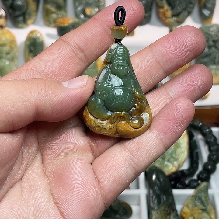 嘉***】岫岩河磨玉（透闪石质玉）未镶嵌吊坠(不含链)