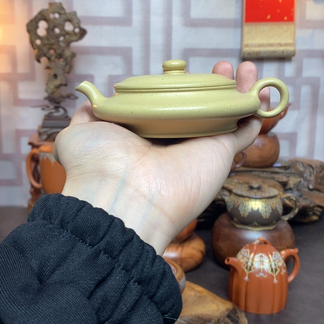 紫砂茶具本绿明远虚扁