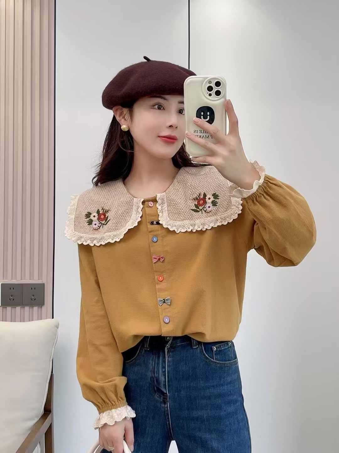 （001-199）2026春季新款衬衫纯棉长袖衬衣