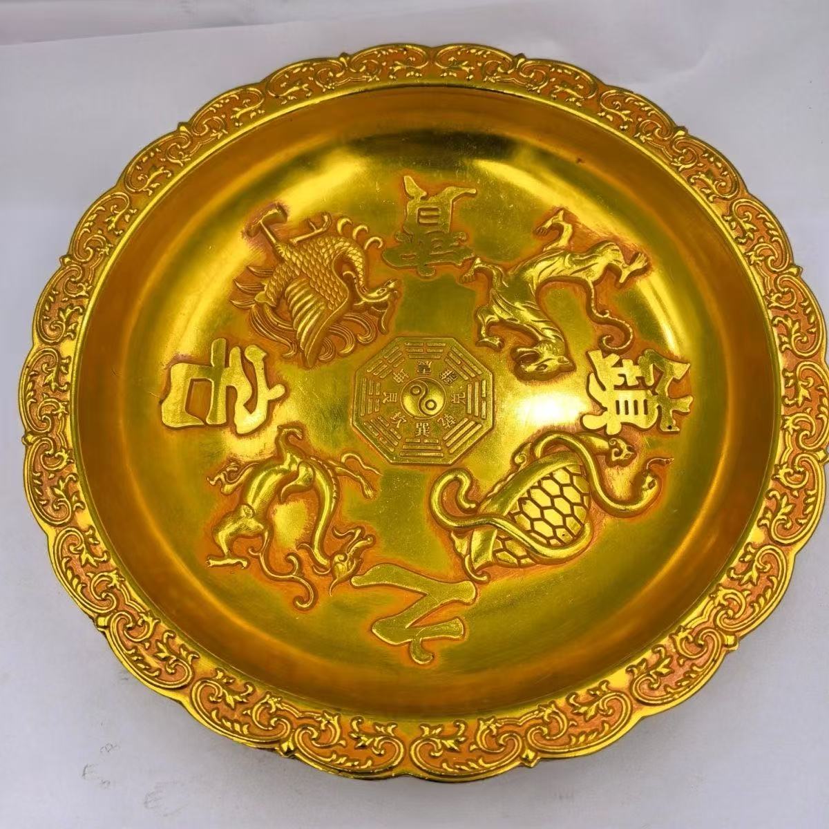 Z009 镇宝精美老式禅意金色大摆件（款式多样性发其一）