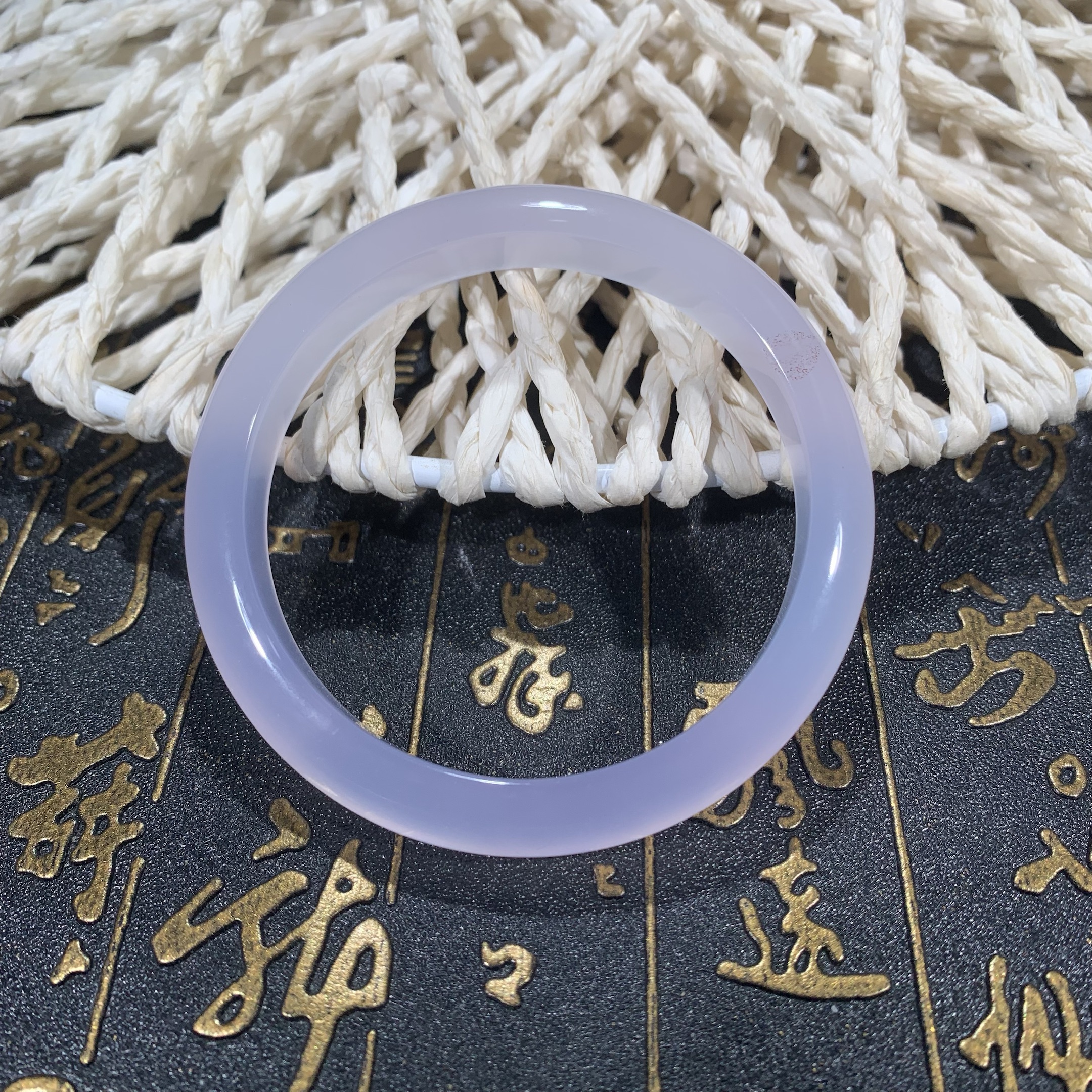 【哈轩灵灵珠宝】天然紫色马达加斯加玛瑙手镯女士精美镯子