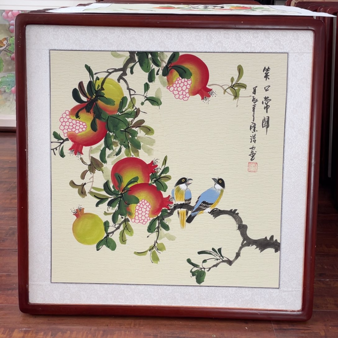 国画带框尺寸63*63厘米