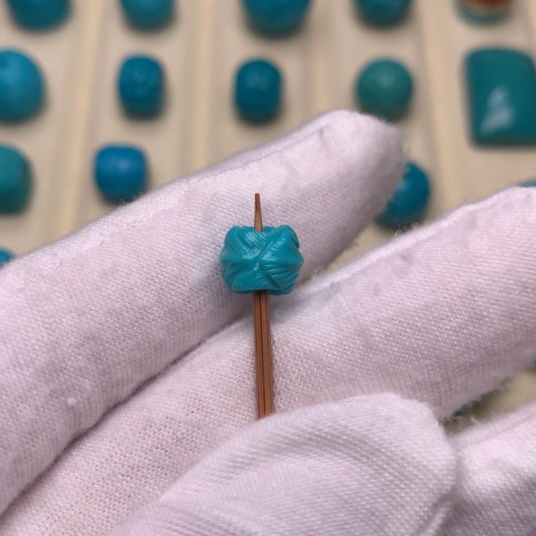 绿松石未镶嵌绿松石羽毛8.7