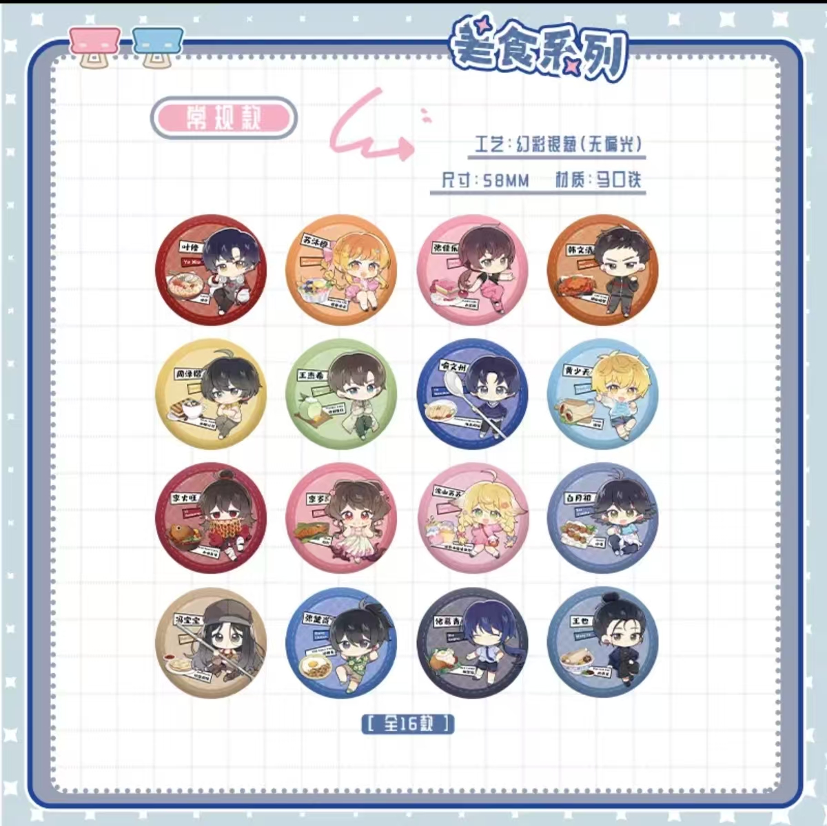 【吧唧大转盘】hitcard阅文宇宙新加坡巡游系列徽章盲盒（同意代拆）