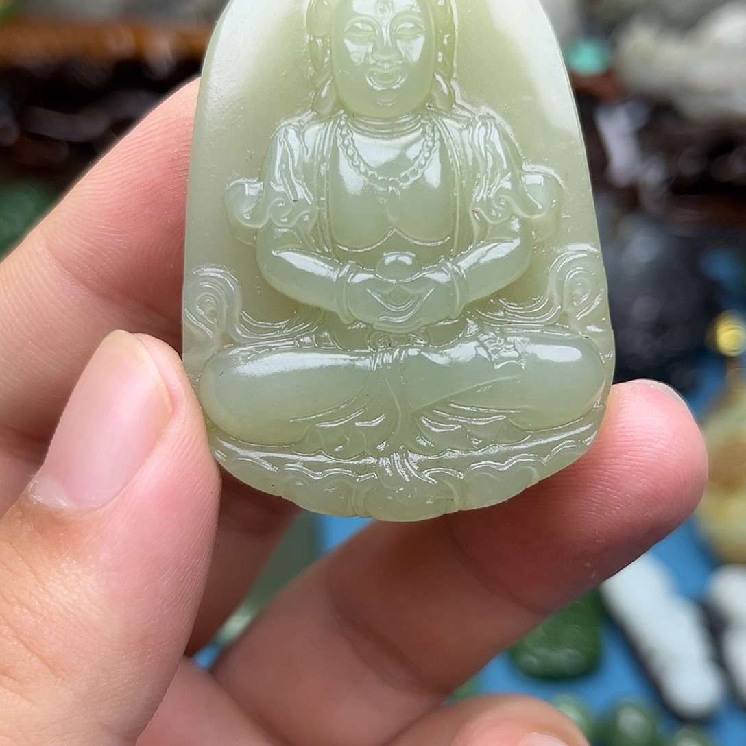 和田玉未镶嵌挂件